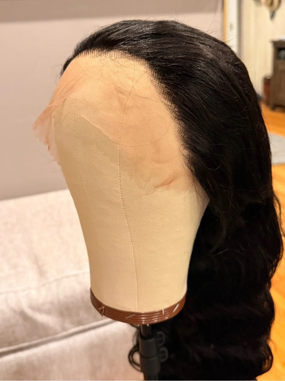 26” Natural Black #1b‎ Body Wave 13x6 HD Lace Front 100% Human Hair Wig #228